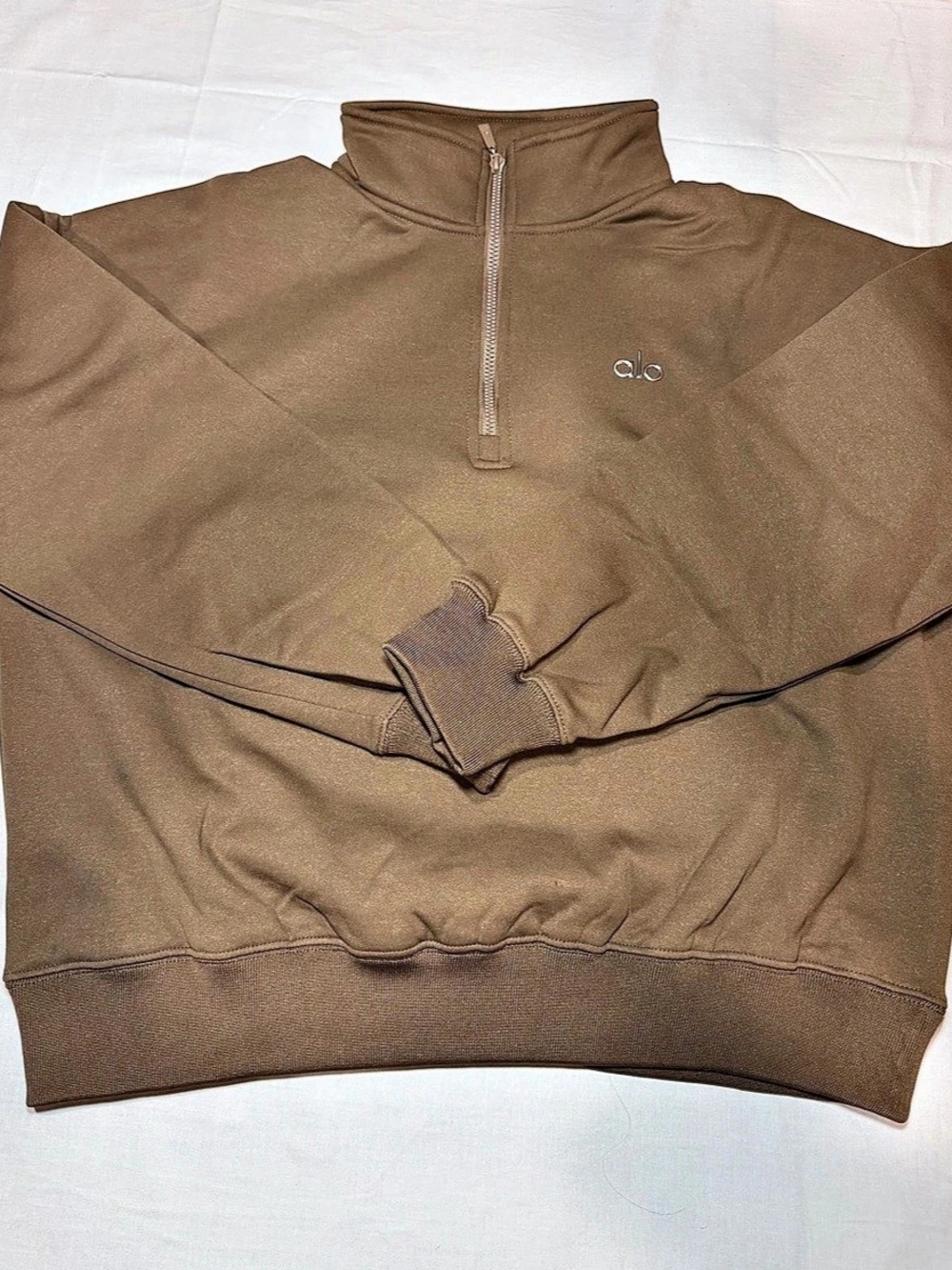 Alo Yoga Accolade 1/4 Zip Pullover Brown